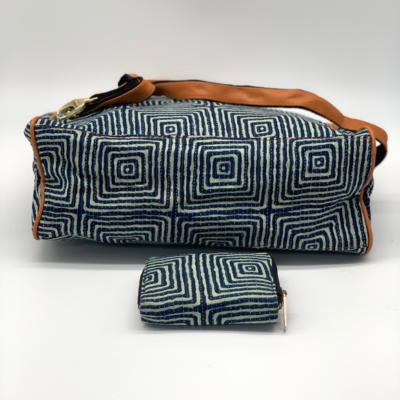 Cotton Satchel And Wallet Set - Picture 5 of 7